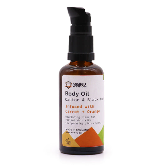 Organic Body Oil 50ml - Carrot & Orange - ScentiMelti  Organic Body Oil 50ml - Carrot & Orange