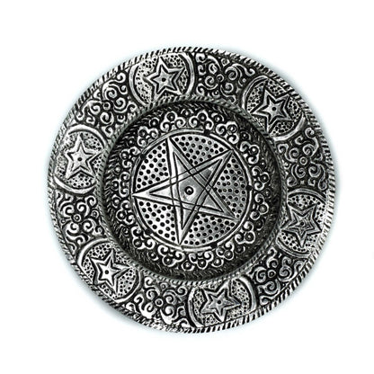 Polished Aluminium Pentagram Incense Holder 11.5cm - ScentiMelti  Polished Aluminium Pentagram Incense Holder 11.5cm