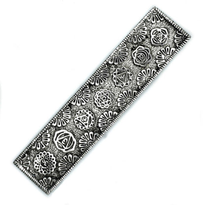 Polished Aluminium Chakra Long Incense Holder 23cm - ScentiMelti  Polished Aluminium Chakra Long Incense Holder 23cm