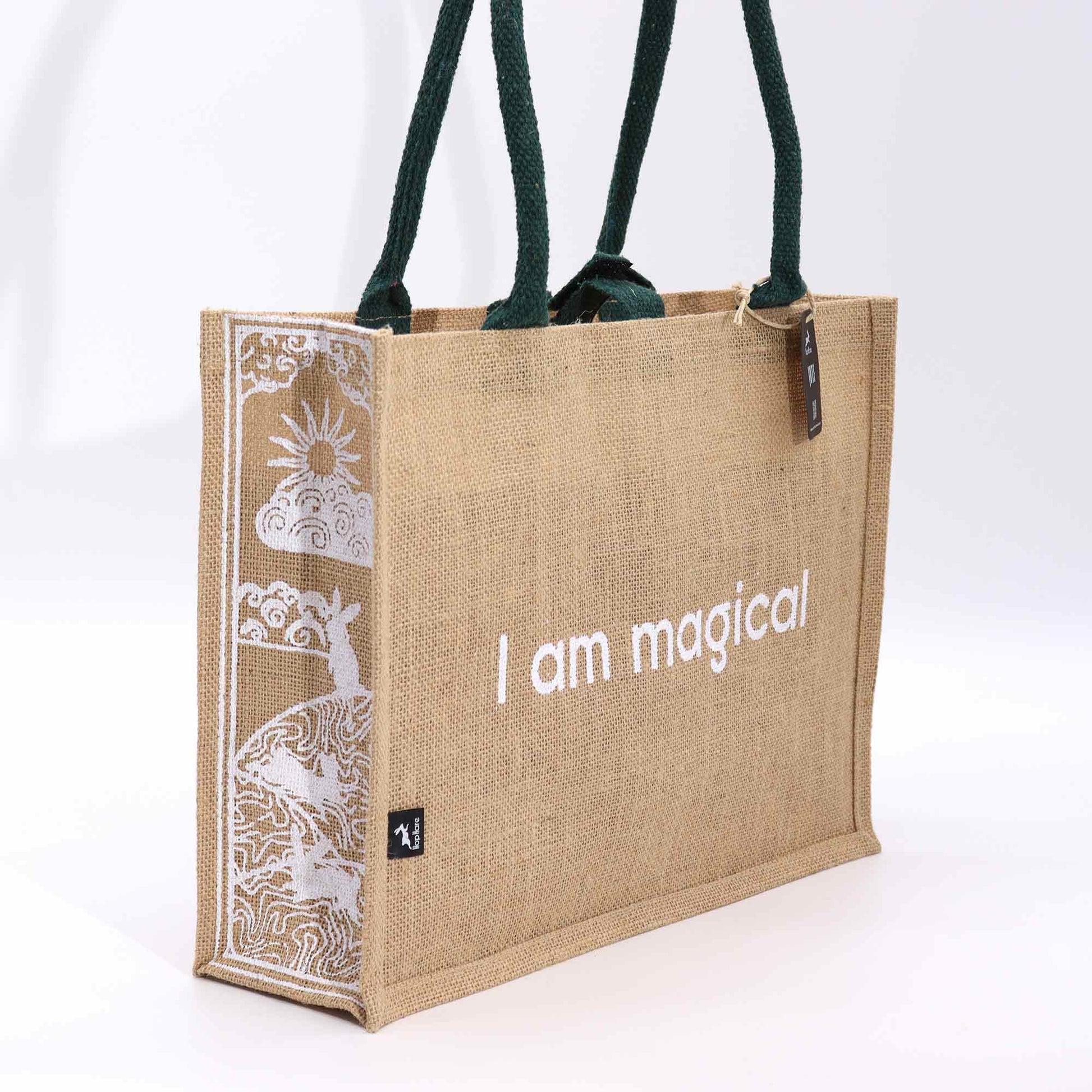 Hop Hare Jute Big Bag - I am Magical - ScentiMelti  Hop Hare Jute Big Bag - I am Magical