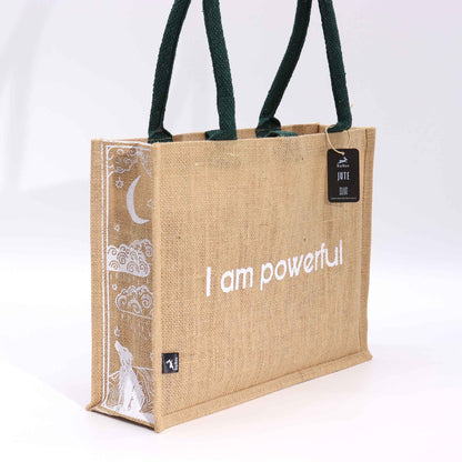 Hop Hare Jute Big Bag - I am Powerful - ScentiMelti  Hop Hare Jute Big Bag - I am Powerful