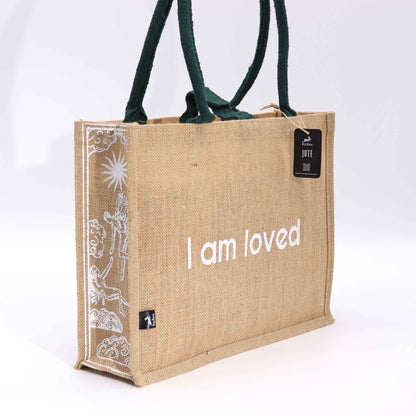 Hop Hare Jute Big Bag - I am Loved - ScentiMelti  Hop Hare Jute Big Bag - I am Loved