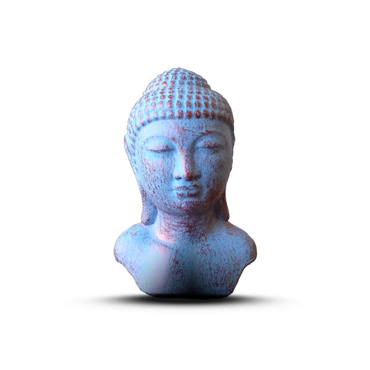 Tranquility Buddha Head  - Blue Copper - ScentiMelti Home Fragrance, Beauty & Gifts UK