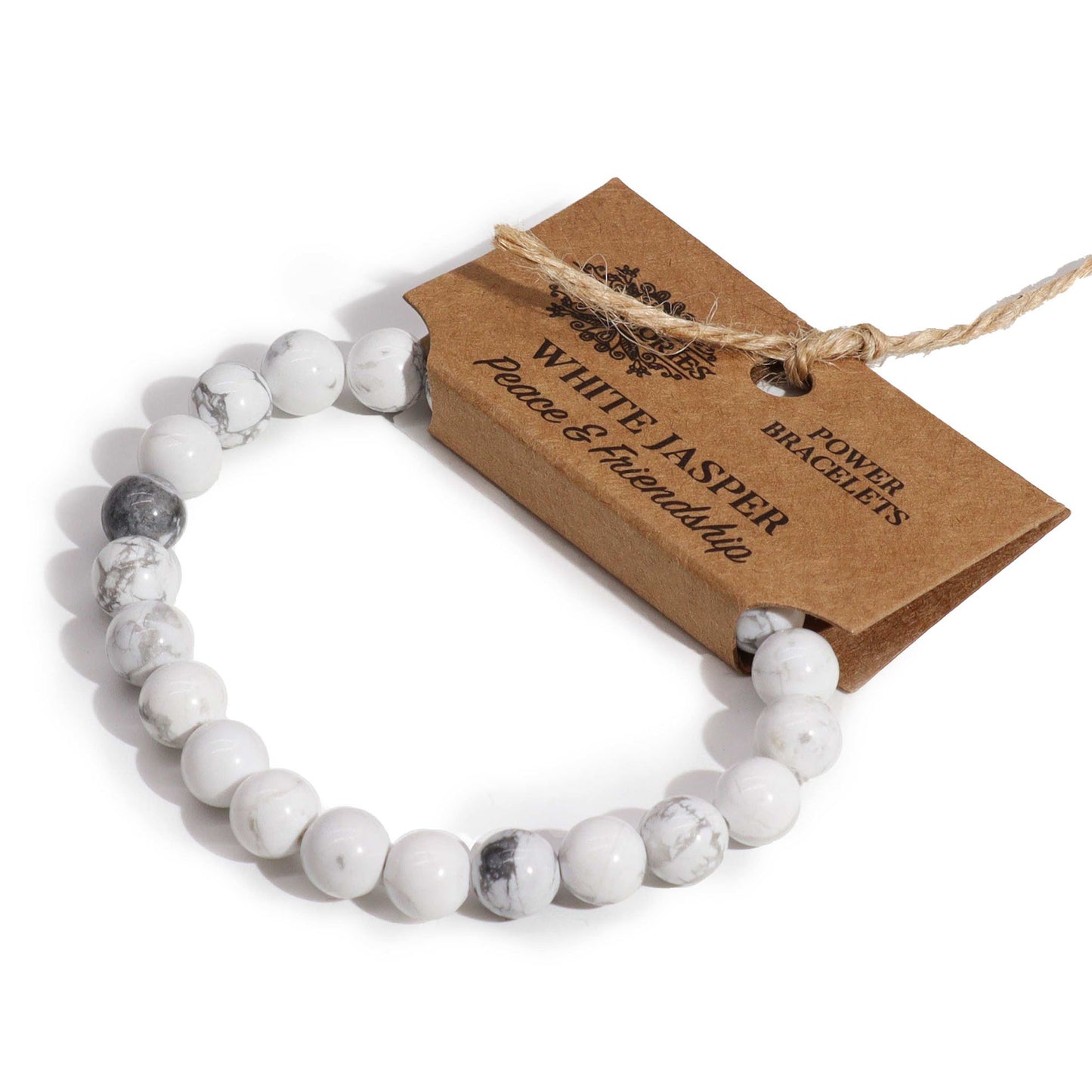 Power Bracelet - White Jasper - ScentiMelti  Power Bracelet - White Jasper