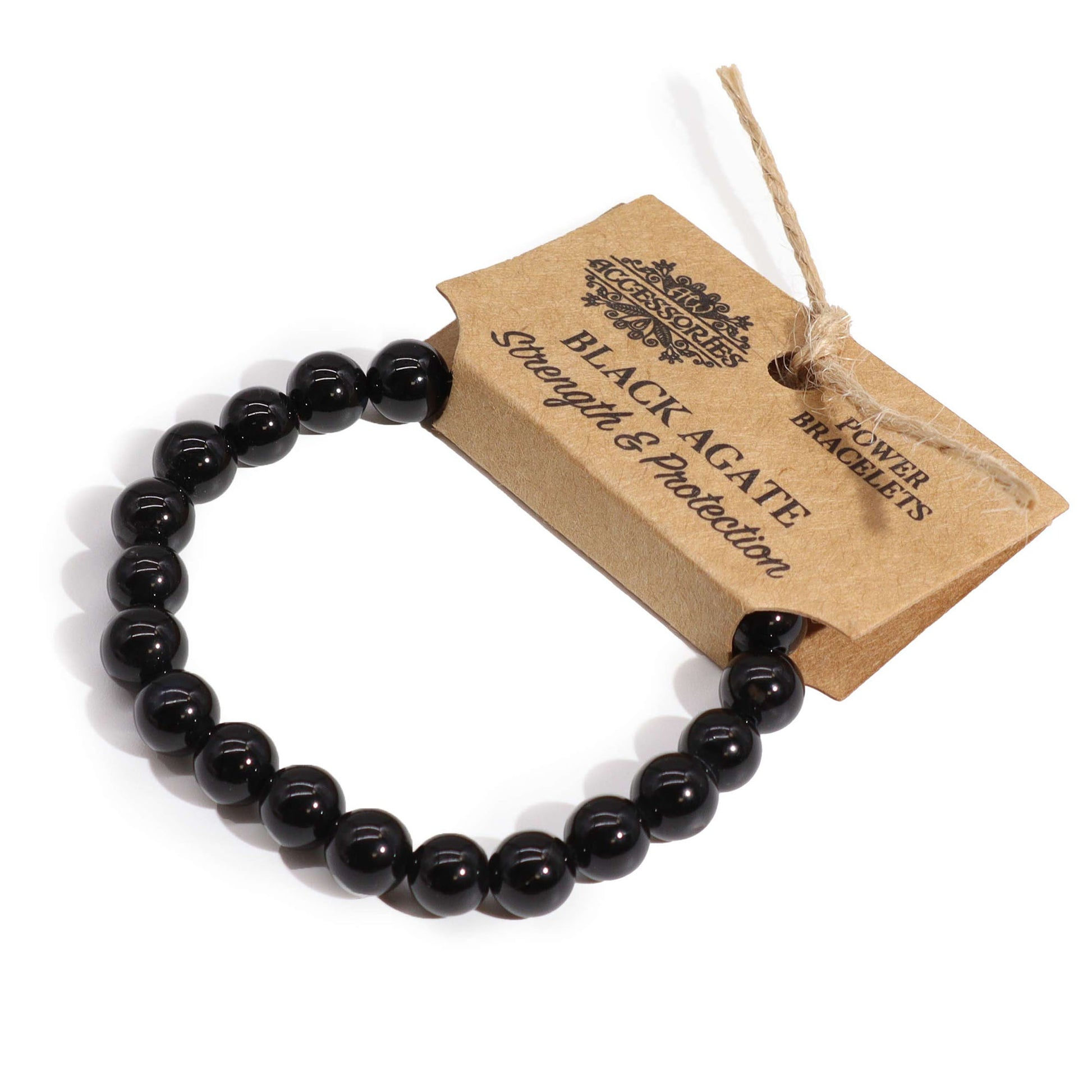 Power Bracelet - Black Agate - ScentiMelti  Power Bracelet - Black Agate