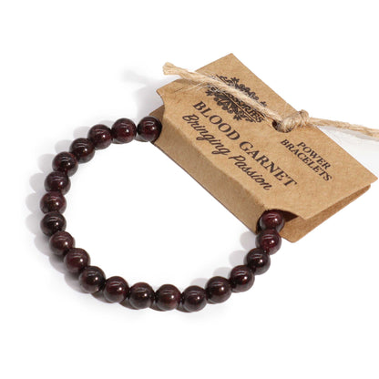 Power Bracelet - Blood Garnet - ScentiMelti  Power Bracelet - Blood Garnet