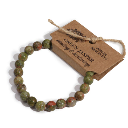 Power Bracelet - Green Jasper - ScentiMelti  Power Bracelet - Green Jasper