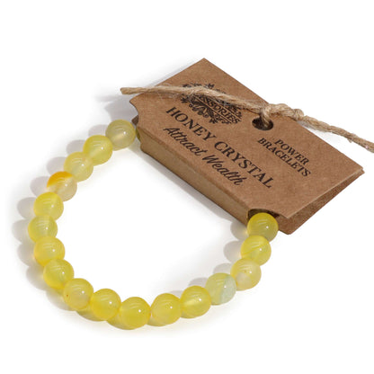 Power Bracelet - Honey Crystal - ScentiMelti  Power Bracelet - Honey Crystal