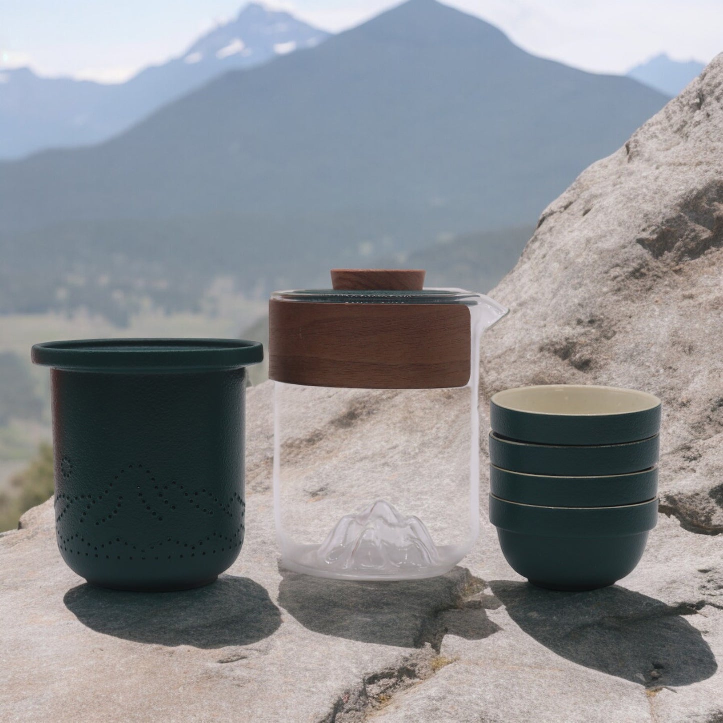 Travel Mountain Teapot Set - Four Friends - Travel Pack - ScentiMelti  Travel Mountain Teapot Set - Four Friends - Travel Pack