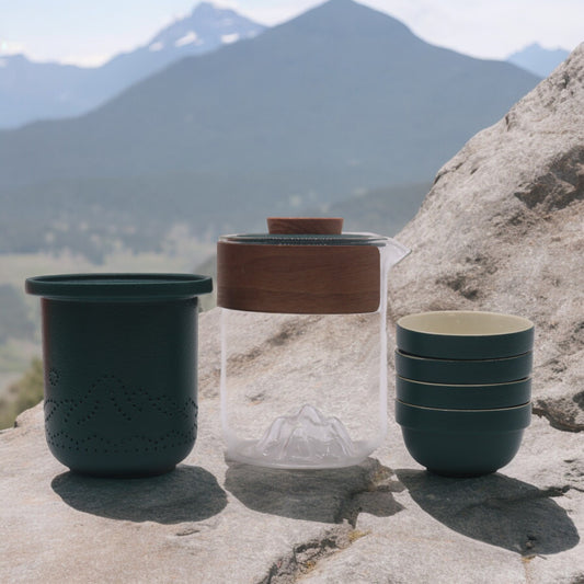 Travel Mountain Teapot Set - Four Friends - Travel Pack