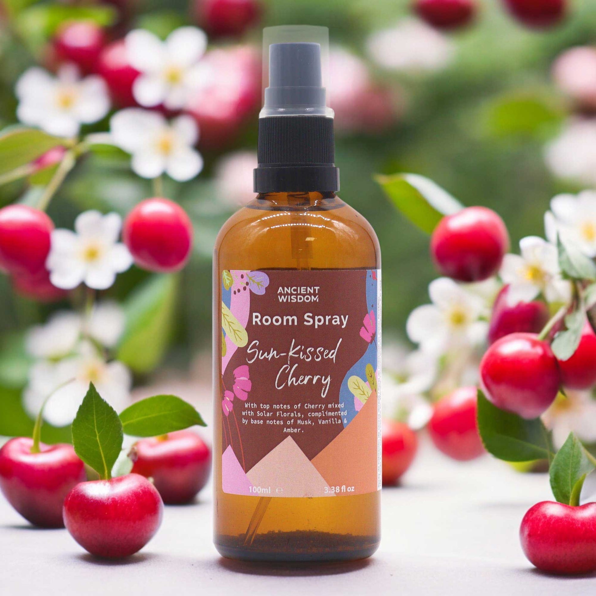 Summer Room Spray - Sun-Kissed Cherry 100ml - ScentiMelti  Summer Room Spray - Sun-Kissed Cherry 100ml