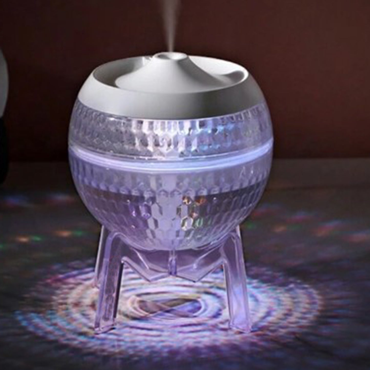 Clear Humidifer Mondo Planet - USB - Colour Change (down light)