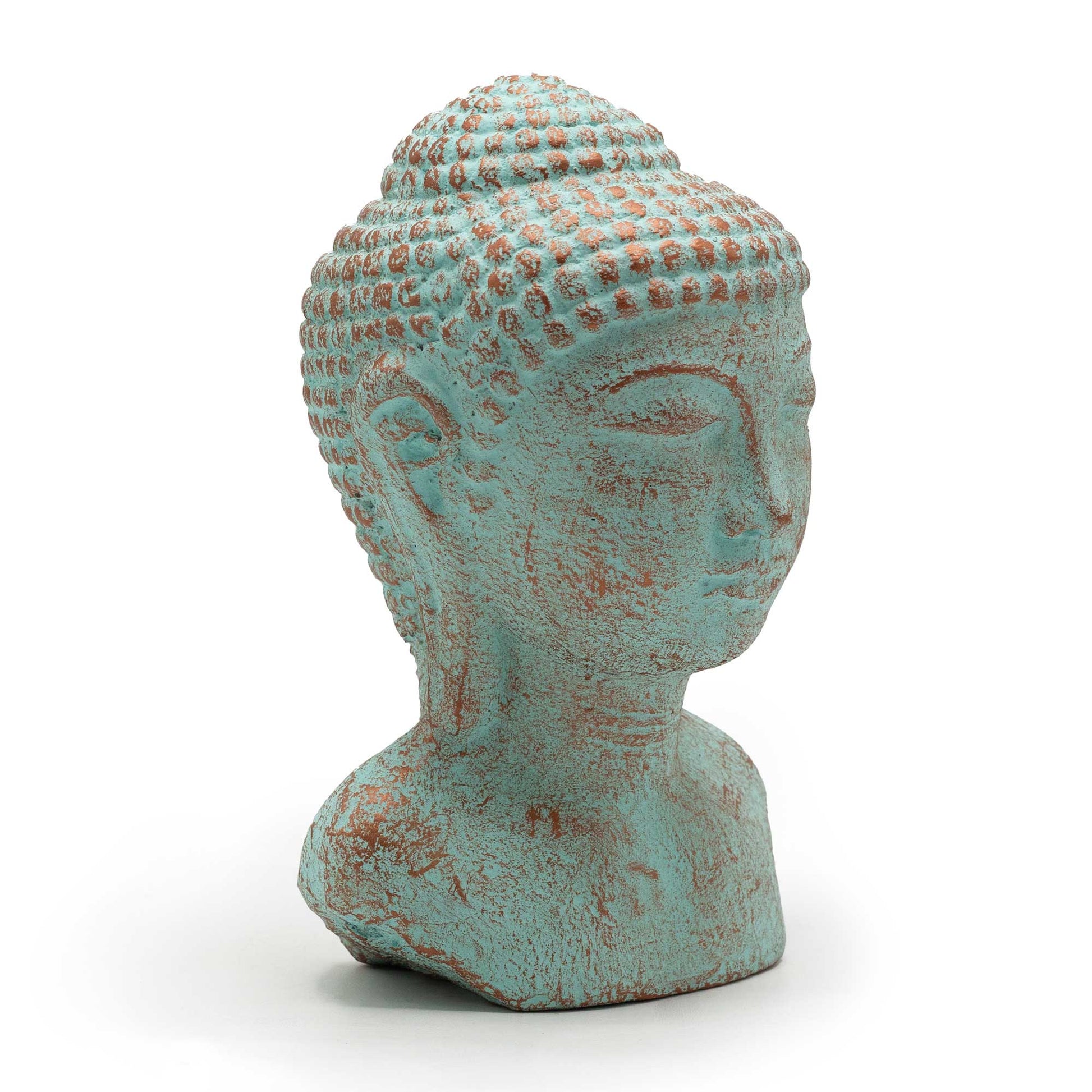 Tranquility Buddha Head  - Green Copper - ScentiMelti Home Fragrance, Beauty & Gifts UK