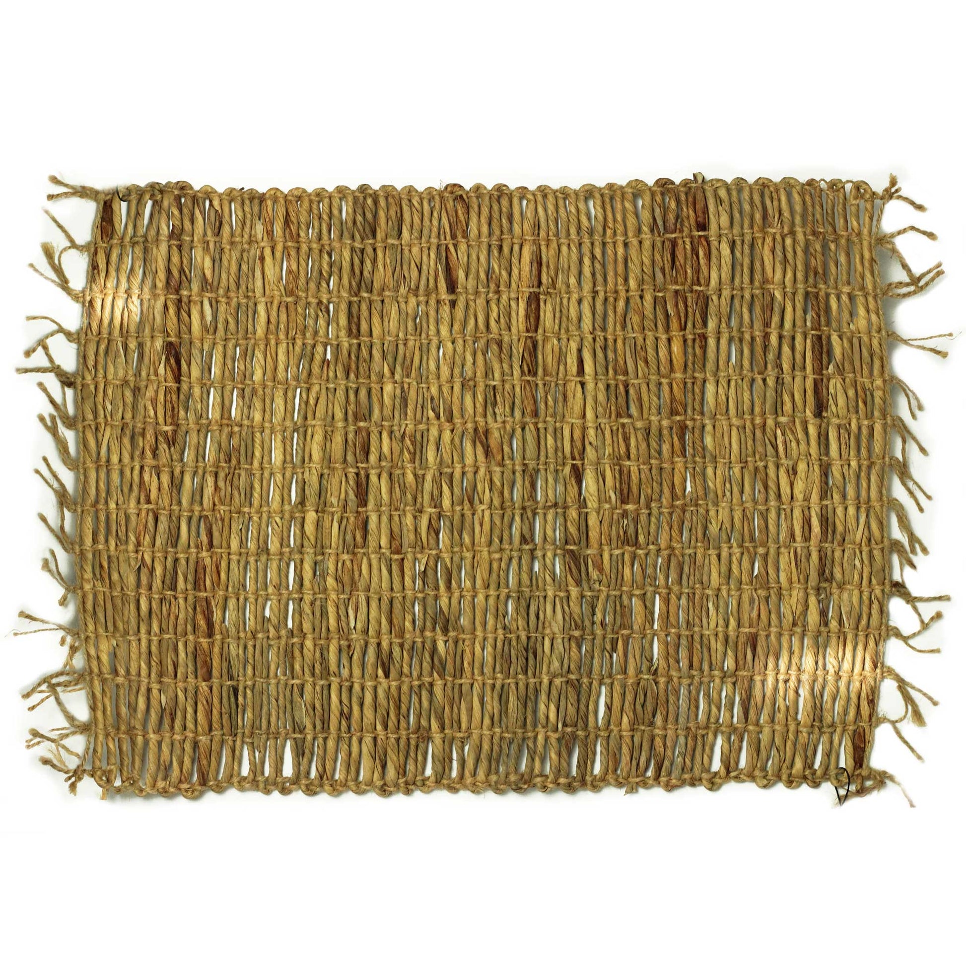 Water Hyacinth Natural Placemat - Robusta and Fringe - ScentiMelti Home Fragrance, Beauty & Gifts UK