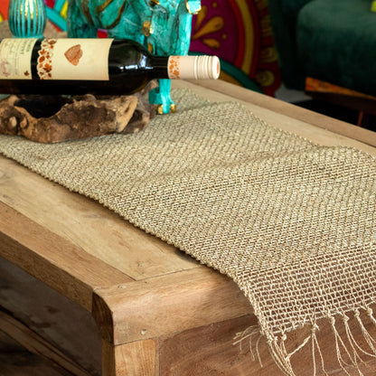 Seagrass Fringe Natural Table Runner - 150cm - ScentiMelti Home Fragrance, Beauty & Gifts UK