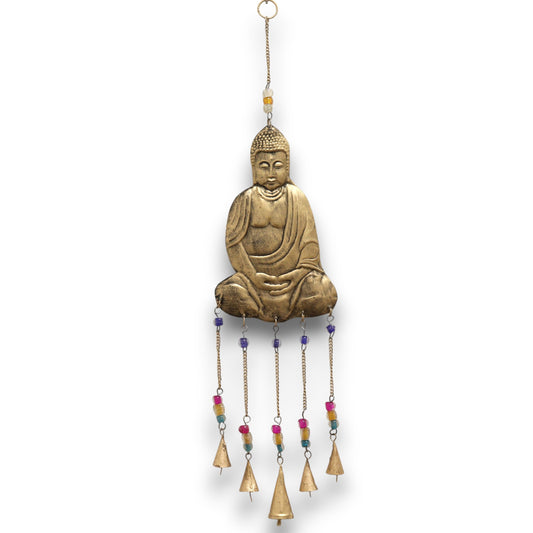 Indian Chimes - Lrg Buddha 5 Bell Chimes - ScentiMelti Home Fragrance, Beauty & Gifts UK