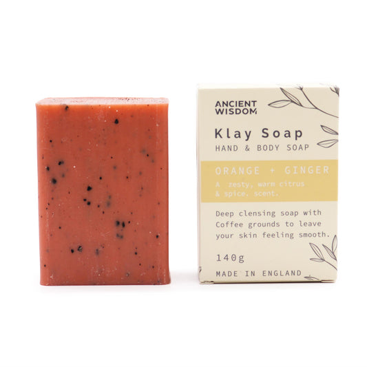 Klay Soap - Orange and Ginger - ScentiMelti Home Fragrance, Beauty & Gifts UK