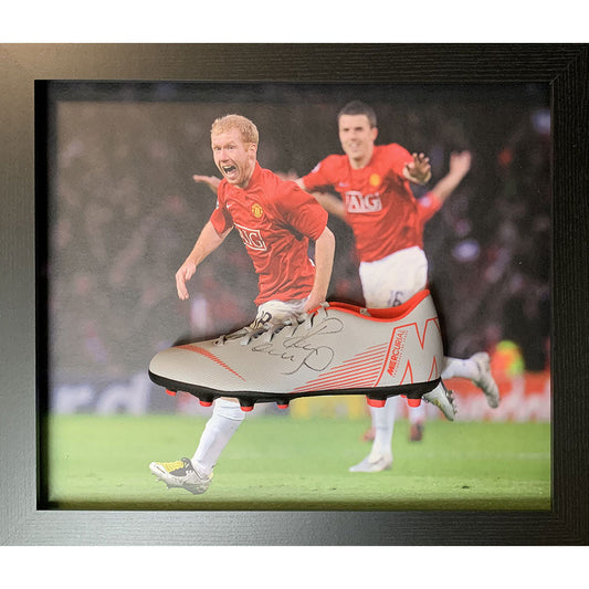 Manchester United FC Scholes Signed Boot (Framed) Sweetlea Gifts Ltd ScentiMelti Wax Melts