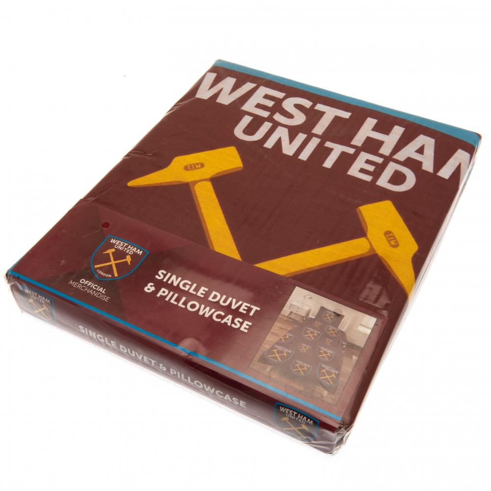 West Ham United FC Single Duvet Set Sweetlea Gifts Ltd ScentiMelti Wax Melts