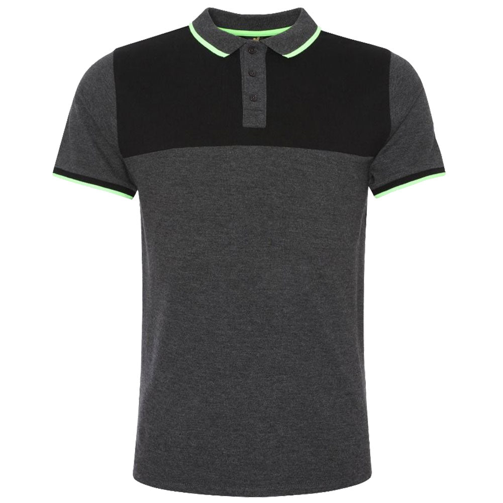 Liverpool FC Neon Panel Polo Mens Charcoal Small - ScentiMelti Home Fragrance, Beauty & Gifts UK