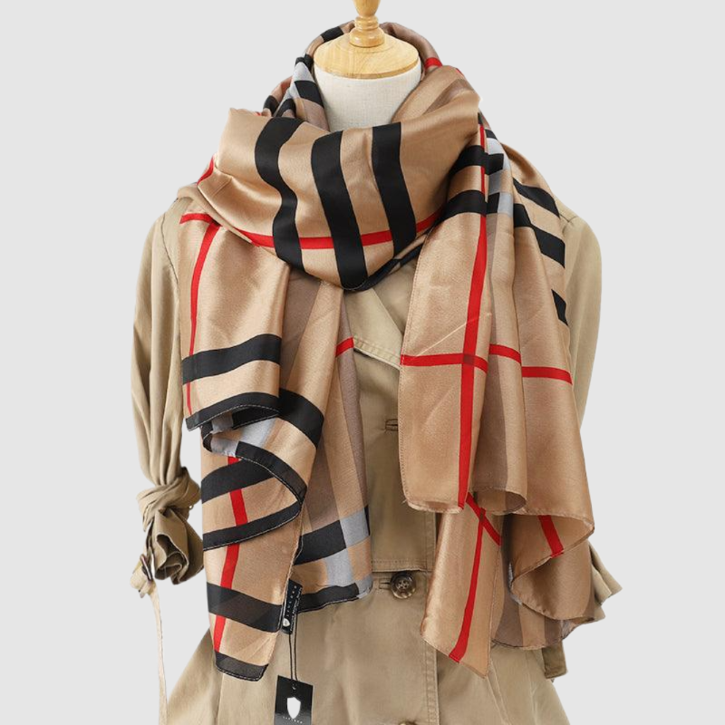 Classic Tartan Large Satin Scarf - ScentiMelti Home Fragrance, Beauty & Gifts UK