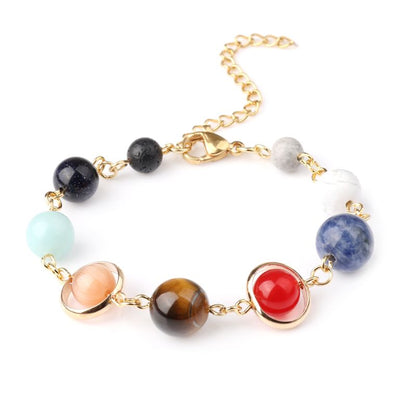 Solar System Crystal Bracelet 18ct Gold Plated Livloko London ScentiMelti Wax Melts