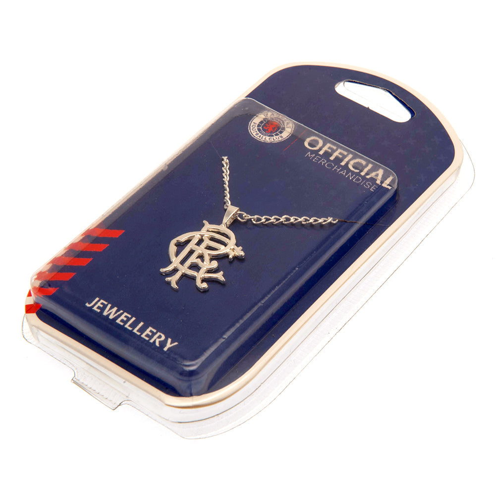 Rangers FC Silver Plated Pendant & Chain XL - ScentiMelti Home Fragrance, Beauty & Gifts UK