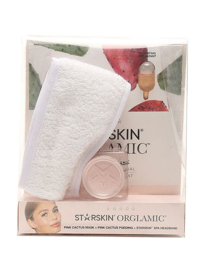 STARSKIN The Orglamic™ Collection Set 3PCS, Pudding + Pink Cactus Mask + Headband - ScentiMelti  STARSKIN The Orglamic™ Collection Set 3PCS, Pudding + Pink Cactus Mask + Headband