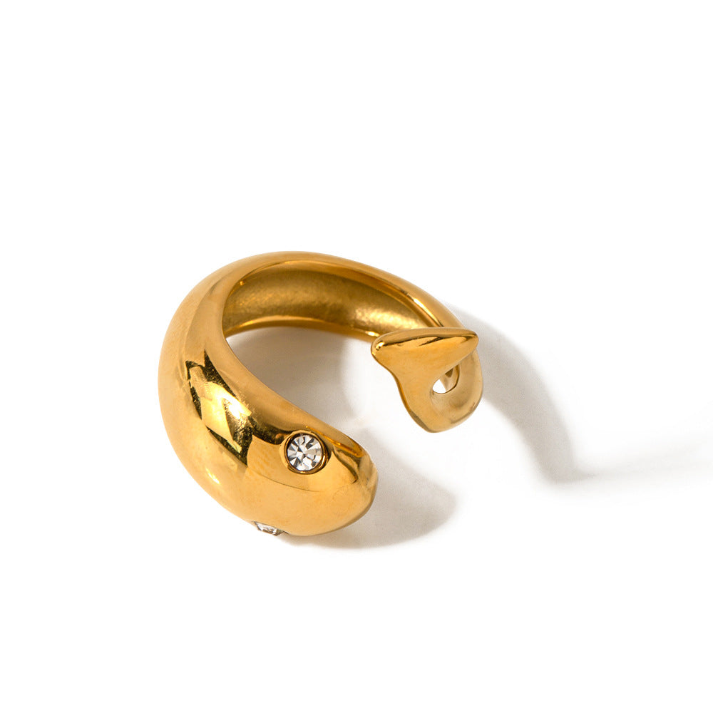 Kelia 18k Gold Plated Wrap Ring - ScentiMelti Home Fragrance, Beauty & Gifts UK