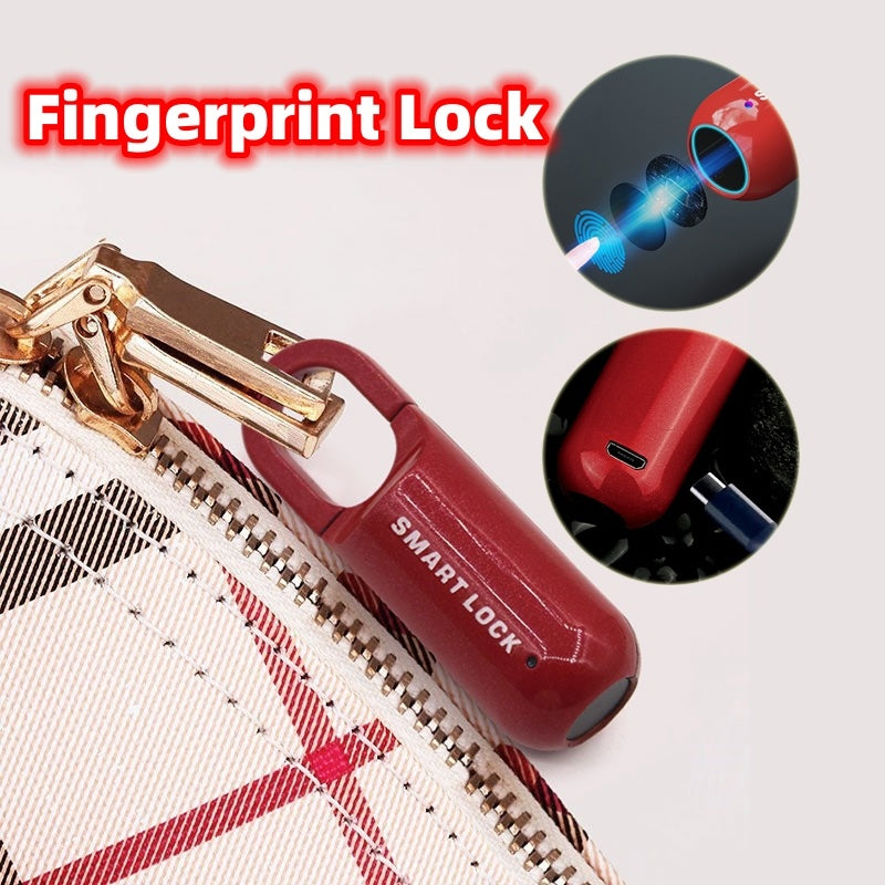 Smart USB Rechargeable Fingerprint Code Lock Easy To Carry Backpack Fingerprint Lock For Gym School Locker House Door Travel Luggage Backpack - ScentiMelti Home Fragrance, Beauty & Gifts UK