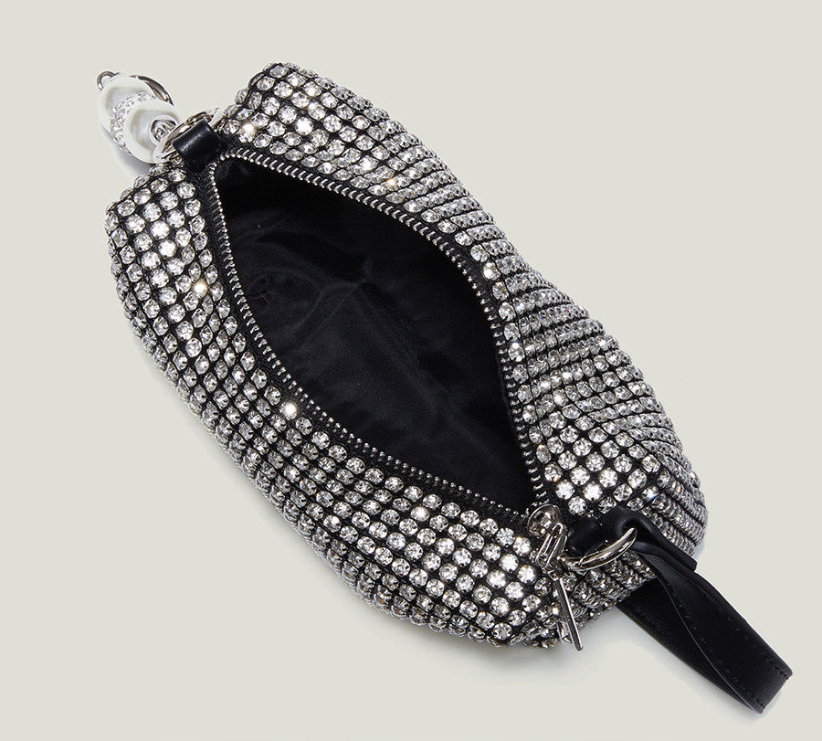 Connie Rhinestone Diamond Evening Going Out Handbag