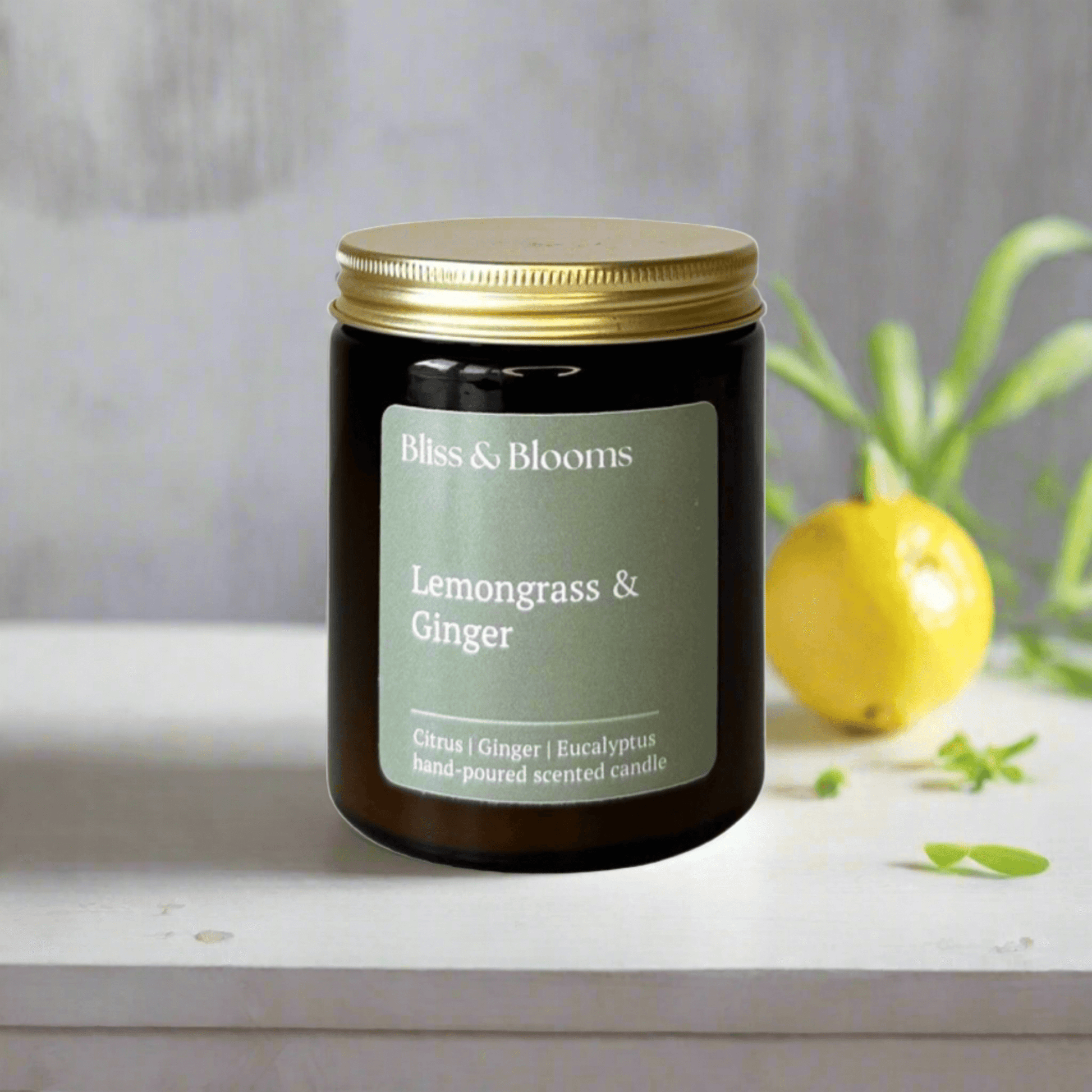 Lemongrass & Ginger Scented Candle - ScentiMelti Home Fragrance, Beauty & Gifts UK