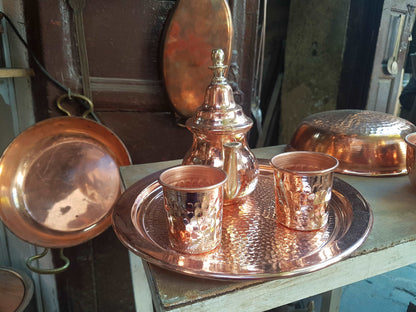 Copper Tea Pot Set for Kitchen | Moroccan Tea Pot - ScentiMelti Home Fragrance, Beauty & Gifts UK