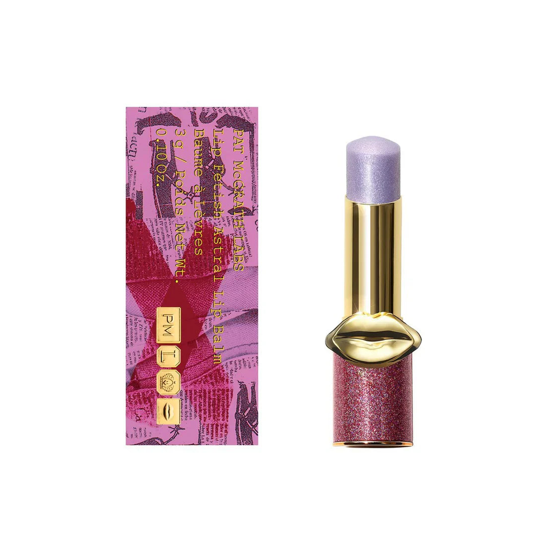 Pat McGrath Lip Fetish Astral Balm 620 Amethyst Astral (Lavender with Pink and Blue Sparkle) - ScentiMelti Home Fragrance, Beauty & Gifts UK