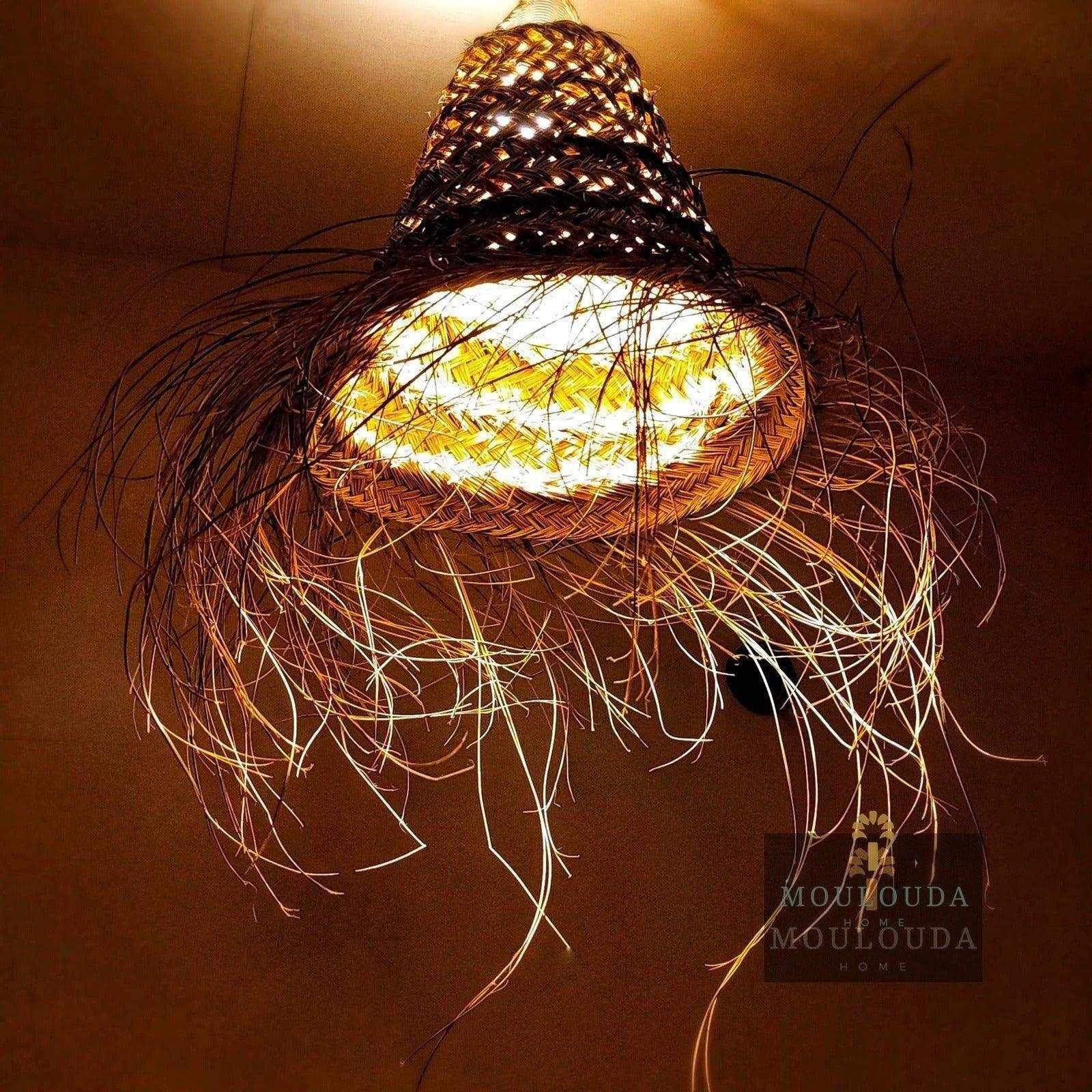 Moroccan pendant light, Rattan chandelier, hanging lantern, Moroccan lantern - ScentiMelti Home Fragrance, Beauty & Gifts UK