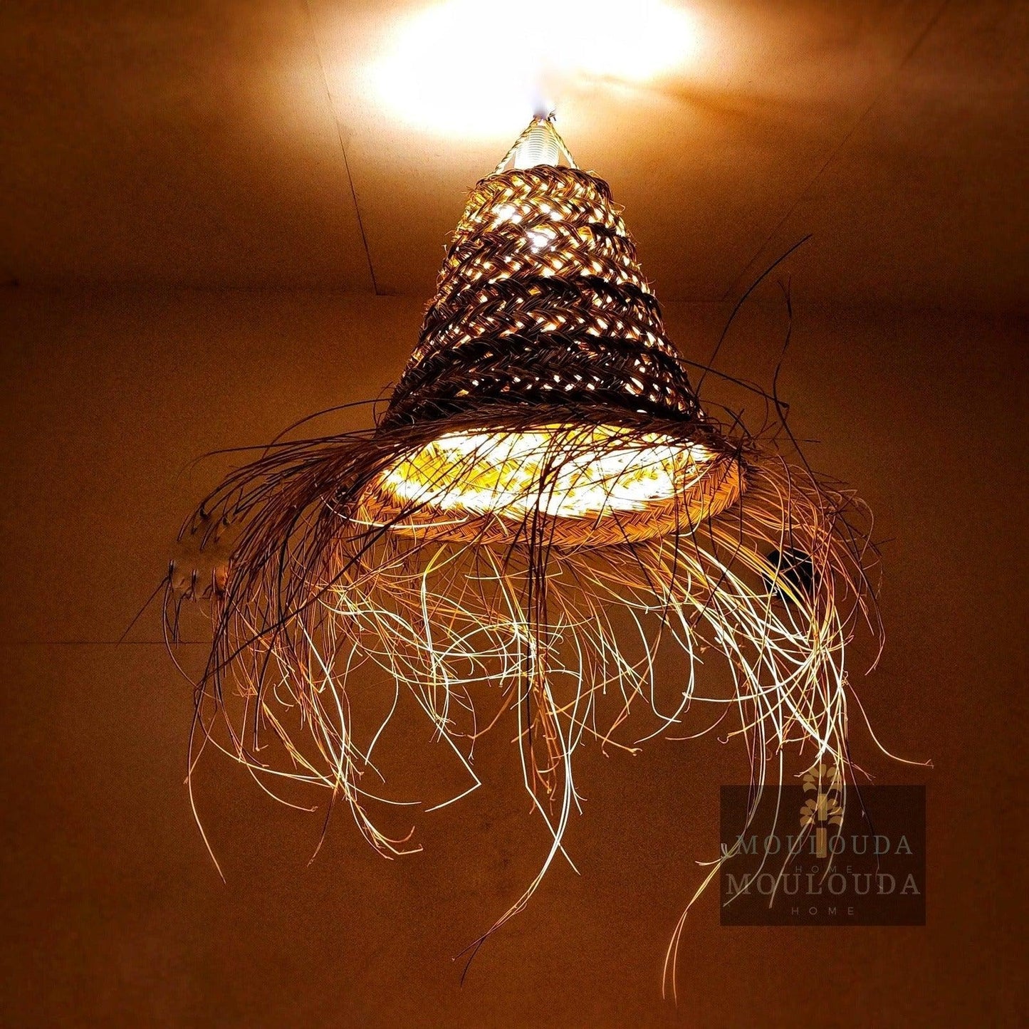 Moroccan pendant light, Rattan chandelier, hanging lantern, Moroccan lantern - ScentiMelti Home Fragrance, Beauty & Gifts UK