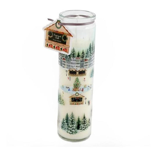 20cm Christmas Market Tube Candle - ScentiMelti  20cm Christmas Market Tube Candle