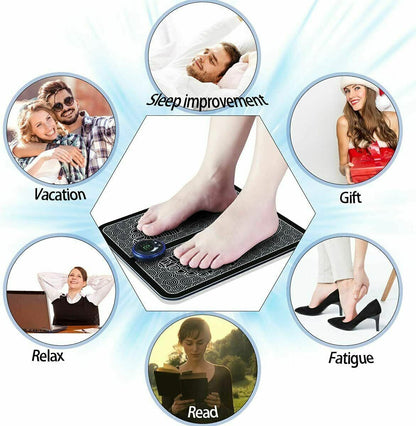 EMS Foot Massager Mat Electric Pad Blood Muscle Circulation Relief Pain LED USB - ScentiMelti  EMS Foot Massager Mat Electric Pad Blood Muscle Circulation Relief Pain LED USB