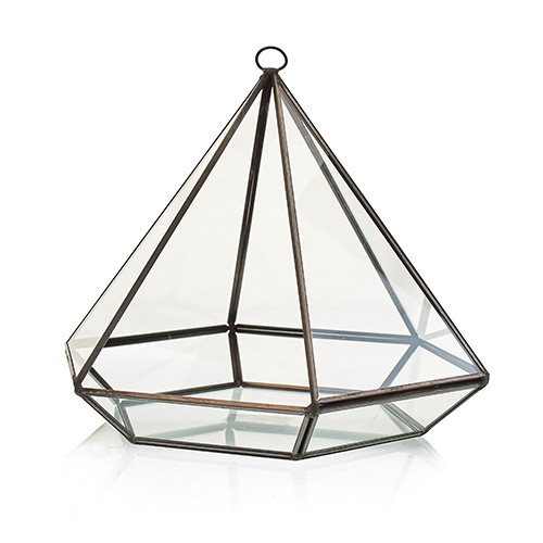 Glass Terrarium - Large Diamond - ScentiMelti  Glass Terrarium - Large Diamond