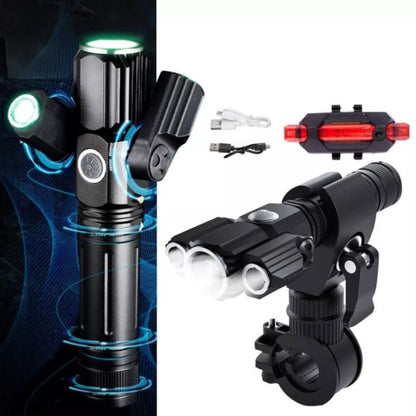 LED Rechargeable Bike Lights Bicycle Torch Front & Rear Lamp Set USB Waterproof - ScentiMelti Home Fragrance, Beauty & Gifts UK