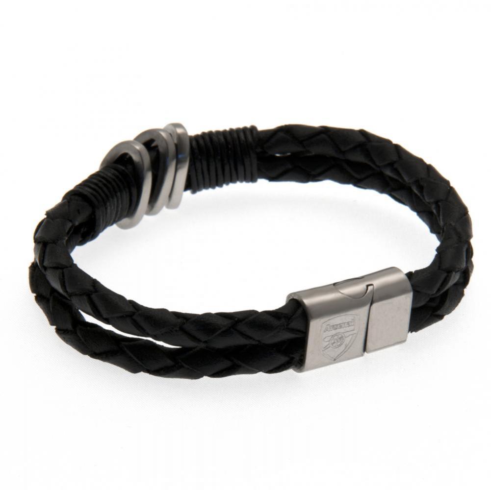 Arsenal FC Leather Bracelet - ScentiMelti Home Fragrance, Beauty & Gifts UK