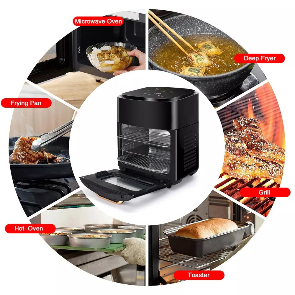 15L Air Fryer Low Fat Healthy Food Oven Cooker Oil Free Frying Chips Timer LCD - ScentiMelti Home Fragrance, Beauty & Gifts UK