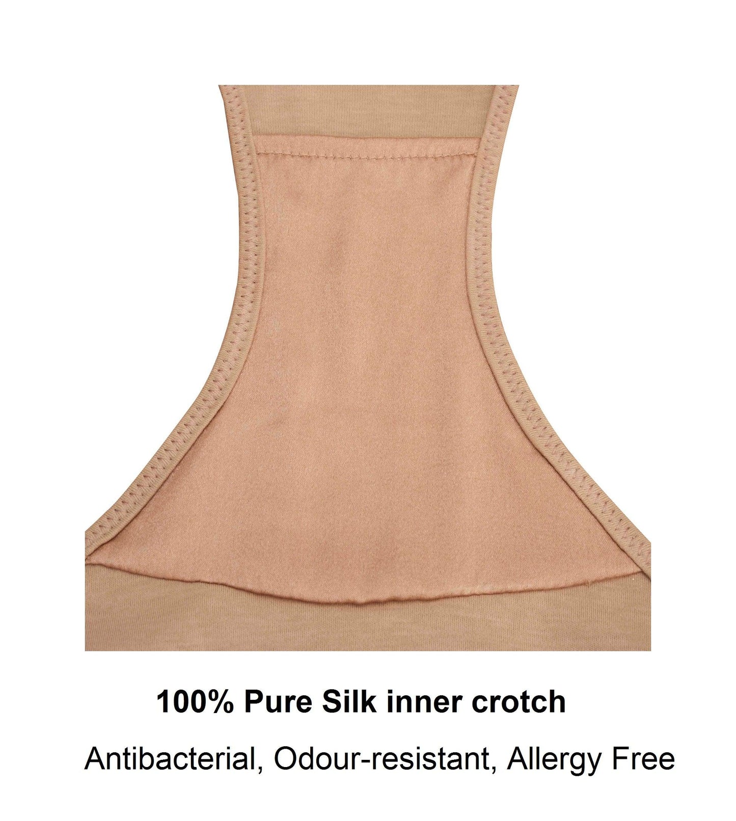 Vanessa- Silk & Organic Cotton Full Brief in Skin Tone Colours