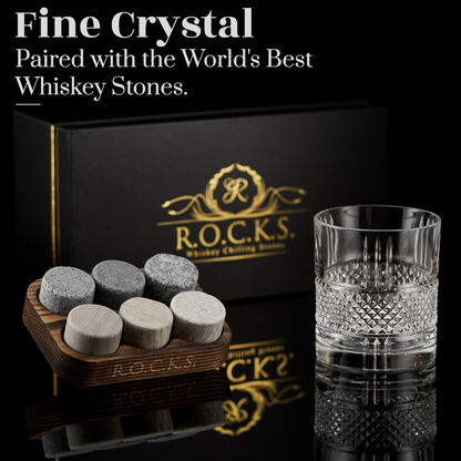 The Connoisseur's Set - Reserve Glass Edition R.O.C.K.S. Whiskey Chilling Stones ScentiMelti Wax Melts