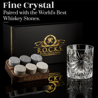 The Connoisseur's Set - Soleil Glass Edition R.O.C.K.S. Whiskey Chilling Stones ScentiMelti Wax Melts