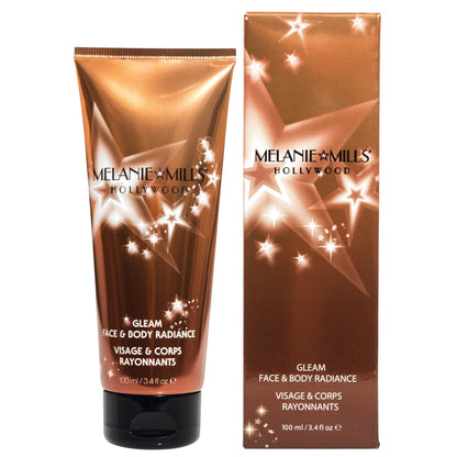 Melanie Mills Hollywood Gleam Body Radiance All In One Makeup, Moisturiser & Glow For Face & Body Deep Gold Beauty Goddess ScentiMelti Wax Melts