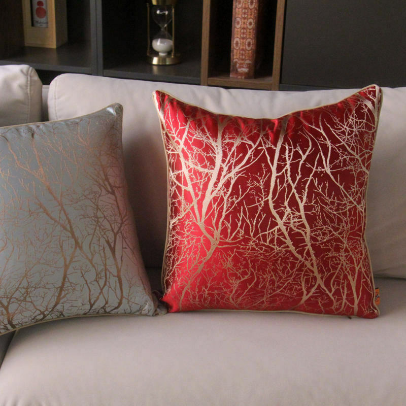 Branch  Pattern Jacquard Silk Soft Cushion Cover for Home Hotel RKAAS HOME ScentiMelti Wax Melts