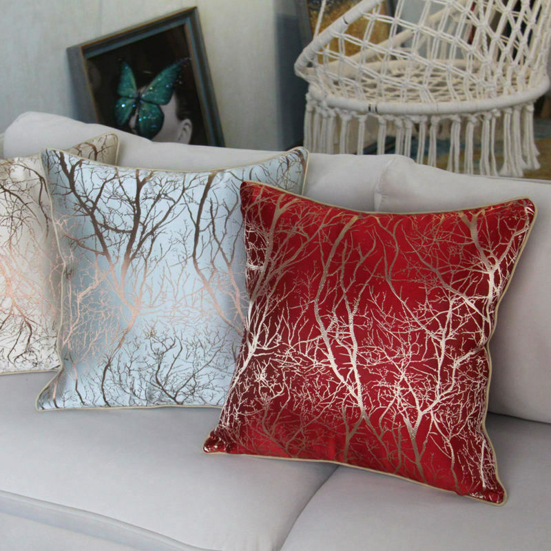 Branch  Pattern Jacquard Silk Soft Cushion Cover for Home Hotel RKAAS HOME ScentiMelti Wax Melts