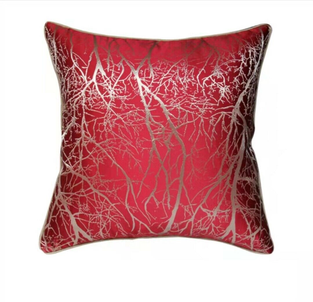 Branch  Pattern Jacquard Silk Soft Cushion Cover for Home Hotel RKAAS HOME ScentiMelti Wax Melts