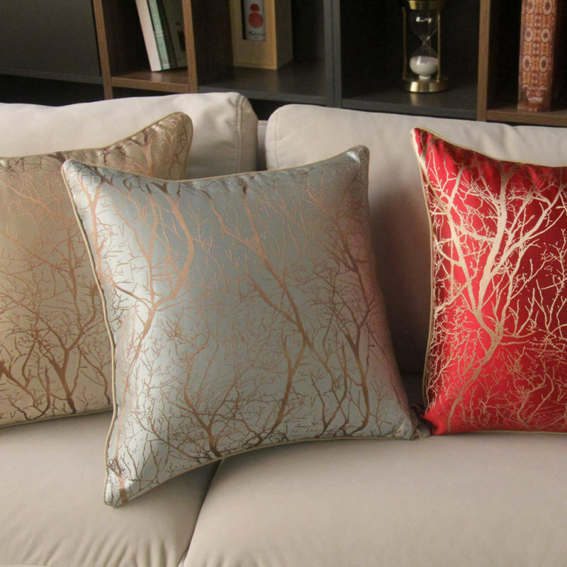 Branch  Pattern Jacquard Silk Soft Cushion Cover for Home Hotel RKAAS HOME ScentiMelti Wax Melts